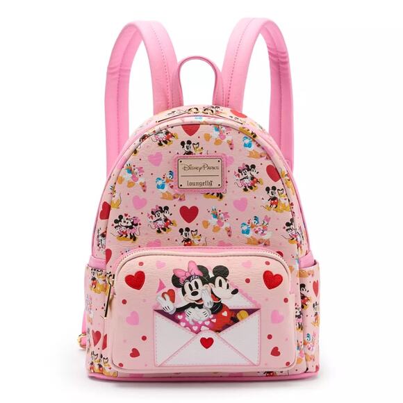 Loungefly Accessories - Mickey Mouse and Friends Valentine's Day Loungefly Mini Backpack